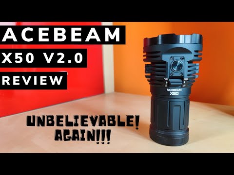 Acebeam X50 v2.0 Review - Brighter, better looking with faster charging and greater sustainability!