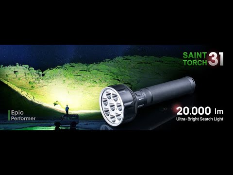 NEXTORCH Saint Torch 31 20000 lumens big flashlight searchlight