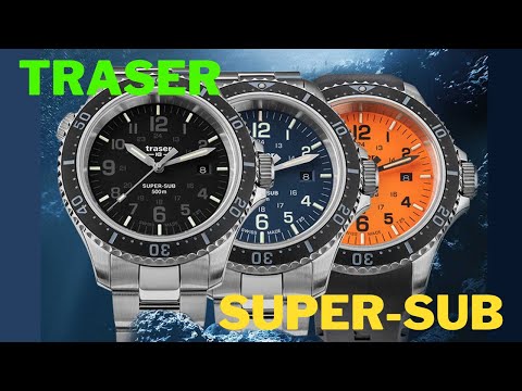 NEW 500m WATERPROOF Swiss Diving Watch | Traser Super-Sub