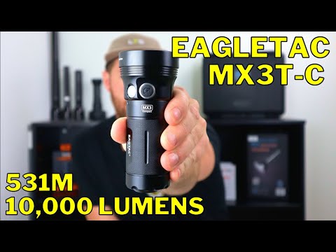 ULTIMATE Compact 10,000 Lumen SEARCHLIGHT | EagleTac MX3T-C