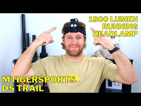 BEST 1800 Lumen RUNNING Headlamp! | MTigerSports DS Trail