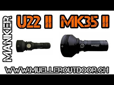 Manker U22 II and MK35 II - beamshot comparison