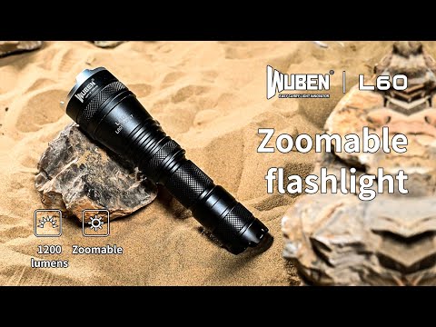 WUBEN L60 Zoomable Flashlight 1200 Lumens USB Rechargeable Waterproof Torch
