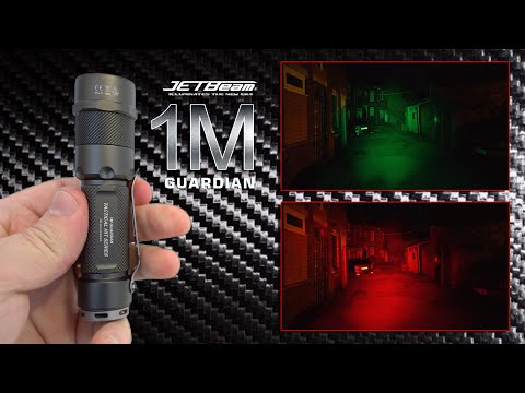 JETBeam 1M GUARDIAN - Red, Green &amp; White tactical EDC flashlight