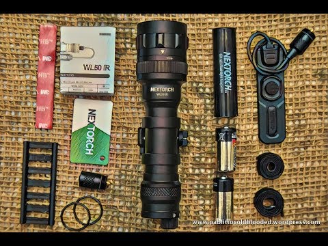 Unboxing, Review &amp; Beamshots: Nextorch WL50 IR 860 Lumеns White + Infrared Tactical Flashlight.