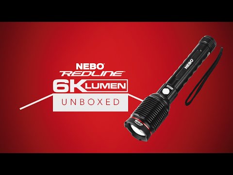 NEBO Unboxed: REDLINE 6K - Powerful 6,000 Lumen Rechargeable Waterproof Flashlight