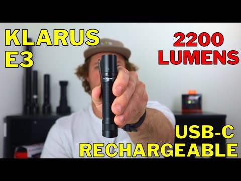 ULTIMATE USB-C EDC Torch! | 2200 Lumens | Klarus E3