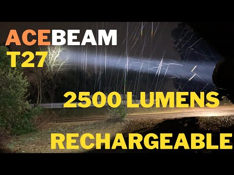 2500 Lumen RECHARGEABLE Flashlight | AceBeam T27