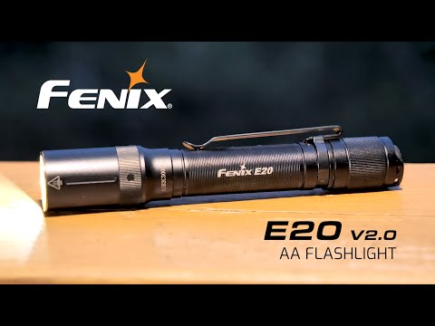 Fenix E20 V2.0 Flashlight - AA Powered - 350 Lumens