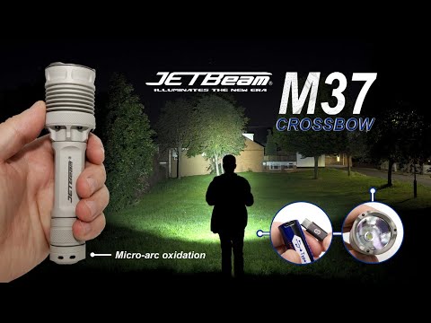JETBeam M37 CROSSBOW - Military series 3000 lumens EDC flashlight with micro-arc oxidation finish