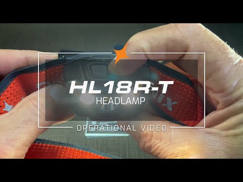 Fenix HL18R-T Headlamp Operational Demo Video