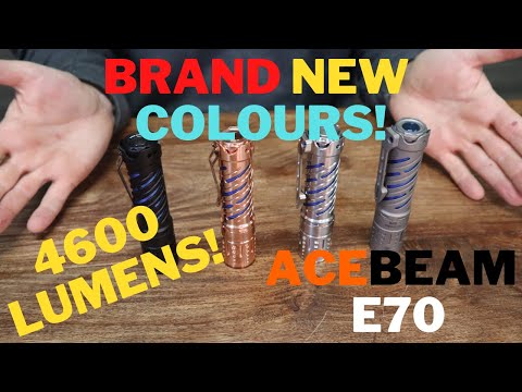 4600 LUMENS! | All NEW AceBeam E70 COLOURS