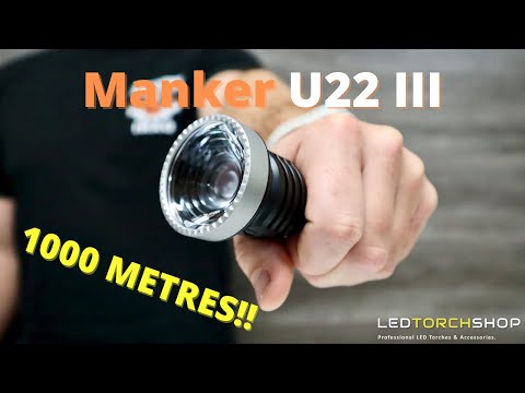 MANKER U22 III Compact Long Range Flashlight | 1000 METRES