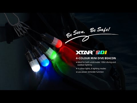 New Release: XTAR SD1 Diving Flashlight with 4-color lights &amp; 8 modes. #XTARSD1#tutorial #Diving