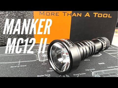 Manker MC12 II Flashlight: Green Is Awesome! Excellent Thrower, Save Night Vision
