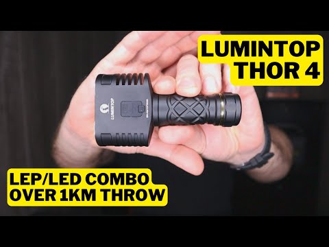 Lumintop Thor 4 | Powerful LED and LEP White Laser Combo for Long-Range Illumination