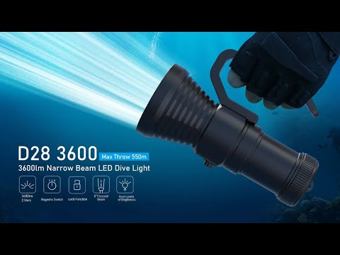 XTAR D28 3600 Dive Light Was Released