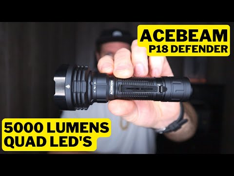 Acebeam P18 Defender 5000 Lumens Flashlight Review