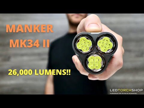 MANKER MK34 II Compact POWERFUL Searchlight | 26,000 LUMENS