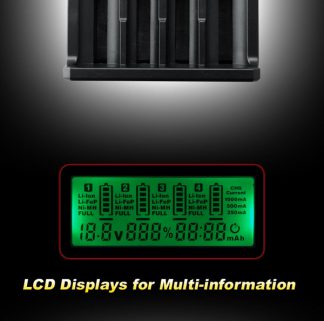 Soshine SC-H4 Li-ion & NiMH LCD Display Battery Charger-8496