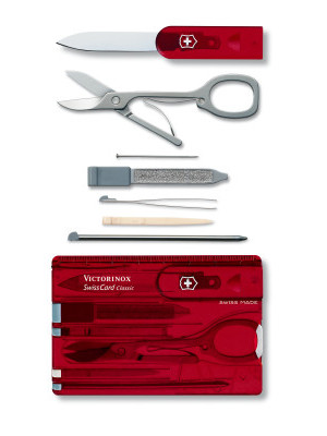 Victorinox Cyber SwissCard Classic Pocket Tool - Red-9012