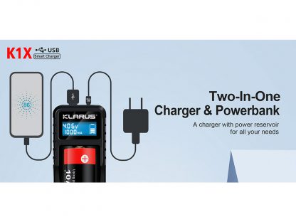 Klarus K1X Two-In-One Charger and Power Bank with LCD Screen-15392
