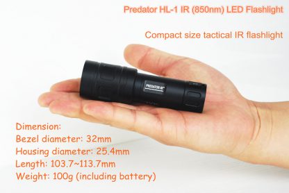 Microfire Predator HL-1 IR (850nm) LED Flashlight -9724