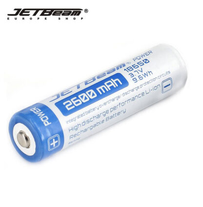 JETBeam 2600mAh 18650 Rechargeable Li-ion Battery-10071