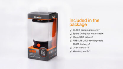 Fenix CL30R Rechargeable Camping Lantern (650 Lumens)-11093
