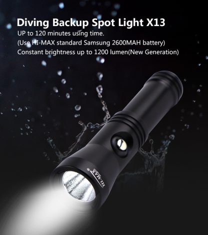 Hi-Max X13 Rechargeable Dive Torch (1200 Lumens)-17326
