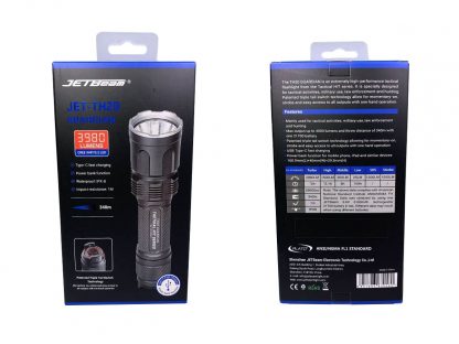 JETbeam TH20 Guardian Rechargeable Tactical Torch (3980 Lumens)-17383