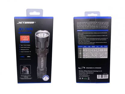JETbeam TH20 Guardian Rechargeable Tactical Torch (3980 Lumens)-17383