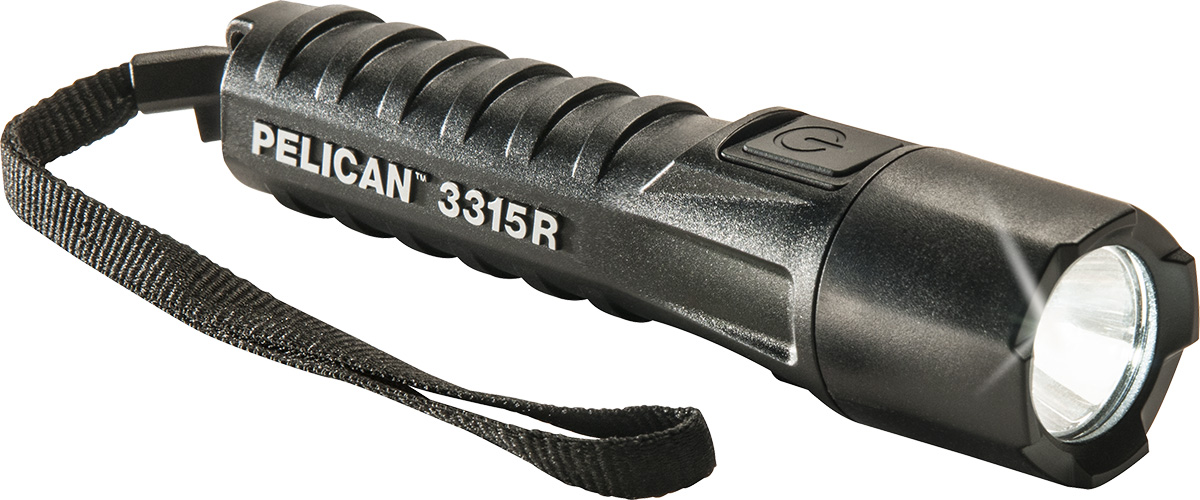 Pelican 3315R Rechargeable Torch (132 Lumens) Yellow Certified Class 1