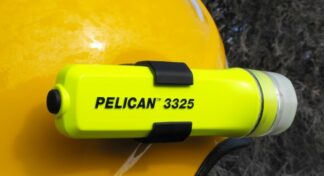 Pelican 3325 Safety Certified Torch - 162 Lumens (3AA) + Optional Helmet Clip-13482