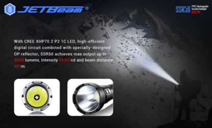 JETBeam New SSR50 Security Torch (3650 Lumens)-13132