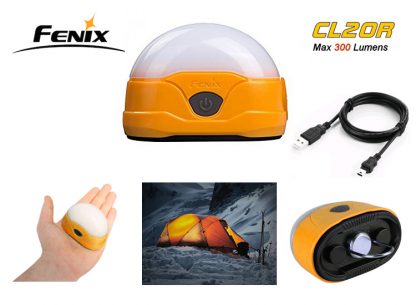 Fenix CL20R Rechargeable Lantern- ORANGE (300 Lumens)-16644
