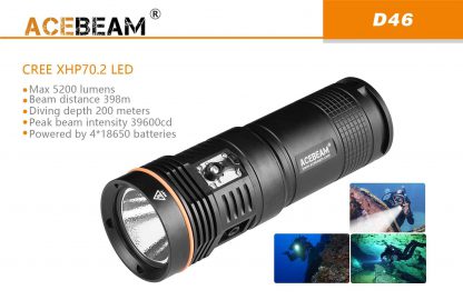 AceBeam D46 Diving Torch 5200 Lumen-13855