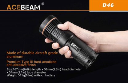 AceBeam D46 Diving Torch 5200 Lumen-13857