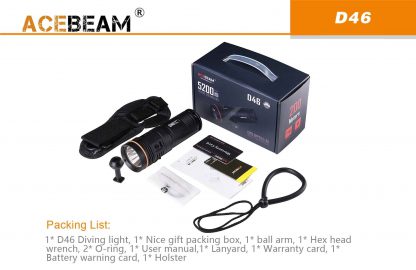 AceBeam D46 Diving Torch 5200 Lumen-13863