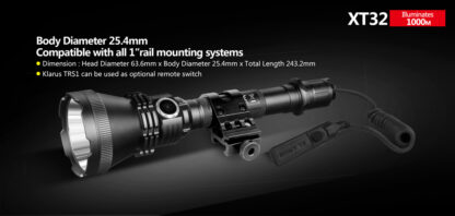 Klarus XT32 Searchlight Kit - 1200 Lumens-14638