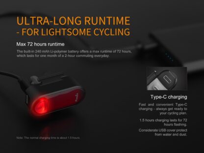 Fenix BC05R Rechargeable Bicycle Tail Light-14880