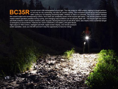 Fenix BC35R Rechargeable Bike Light (1800 Lumens)-14890