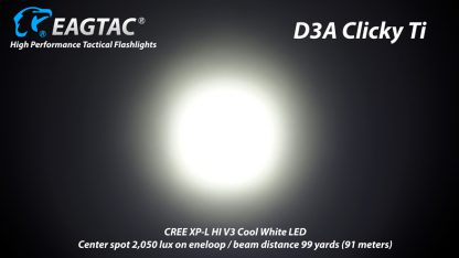 Eagletac D3A Clicky Ti - 405 Lumen-14992