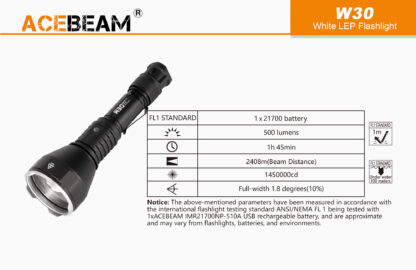 AceBeam W30 2.4 KM LEP Search Light-15096