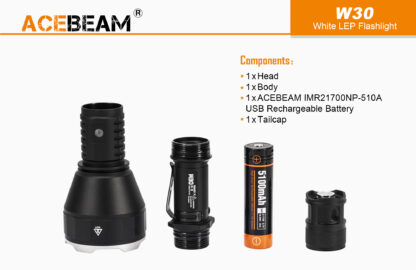 AceBeam W30 2.4 KM LEP Search Light-15095
