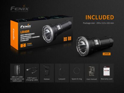 Fenix LR40R Rechargeable Searchlight (12000 lumens)-15236