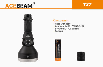 AceBeam T27 2500 Lumen Rechargeable Flashlight-15178