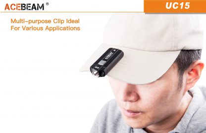 AceBeam UC15 1000 Lumen LED Keychain Torch with UV light - Black-15116