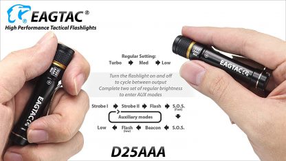 Eagletac D25AAA 395nm UV Mini Flashlight-15465