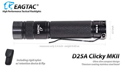 EagleTac D25A Clicky MkII UV 365nm Pocket Torch-15960
